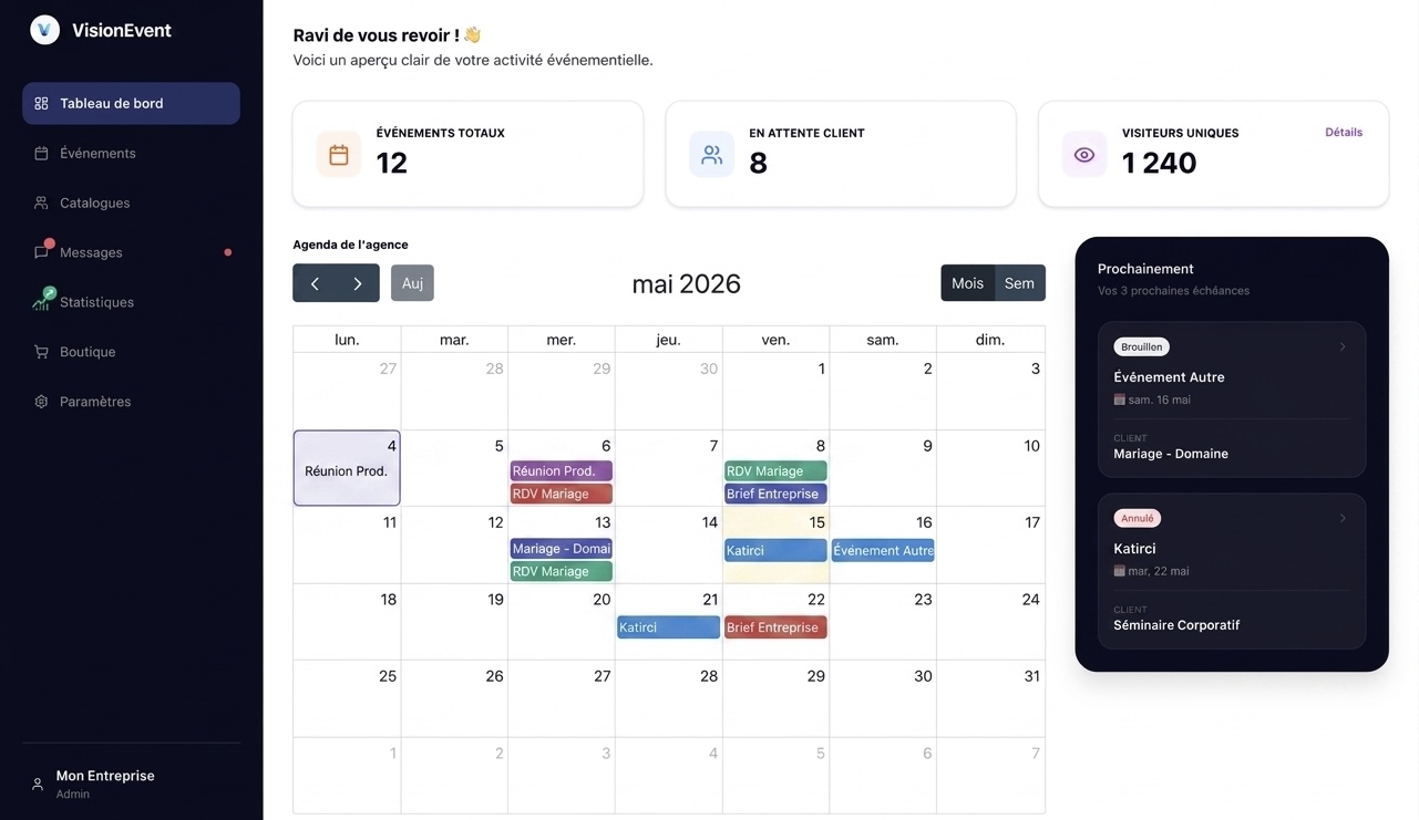 VisionEvent Dashboard